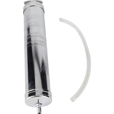 Pistolet Seringue Manuelle d'Aspiration d'Huile 500cc Alliage d'Aluminium Acier au Carbone Pompe Seringue Manuelle d'Aspiration d'Huile Extracteur par Vide argenté