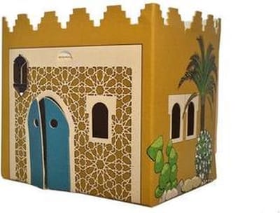 Litogami Casagami huisje Marocco - Zonnepaneel - Gerecycled karton