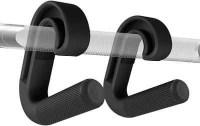 2 x Double D Fitness Handgrepen voor Pull-Up Bars, Barbells en Weerstandsbanden - 90° Haak Ontwerp, Duurzaam Nylon