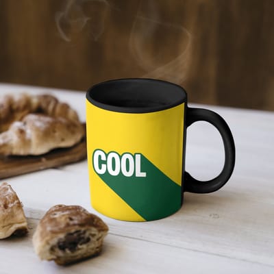 Magische Mok - Foto op Warmte Mokken - Koffiemok - Cool - Geel - Groen - Magic Mok - Beker - 350 ML - Theemok