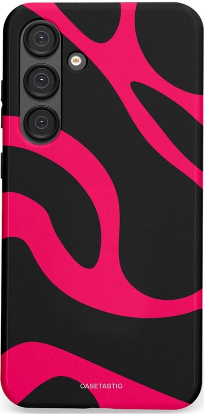 Casetastic Hoesje Geschikt voor Samsung S25 Plus - Stijlvolle Beschermende Duo-layer Case - Hotpink Camoprint
