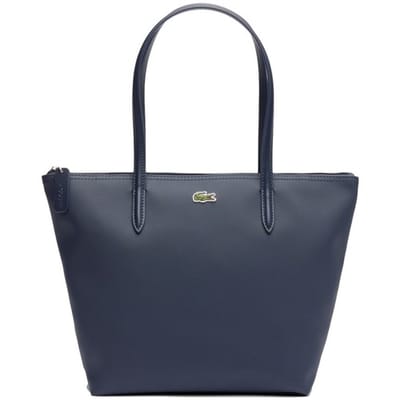 LACOSTE schoudertas Shopping Bag Penombre donkerblauw