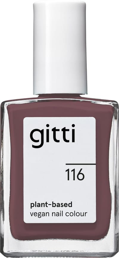 Gitti No. 116 - Light Espresso - nagellak - minimaal 82% natuurlijk - 23 vrij - manicure - blijft 7 dagen zitten