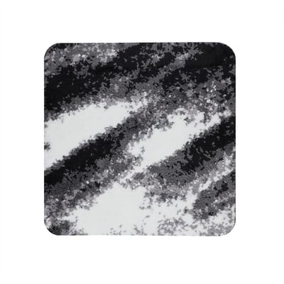 Dutch House Bidetmat Fréjus - Bidetmat 60x60cm - Zwart - Antislip - Badmatten - Anti Slip Douchemat - Badkamer Mat - Snel Absorberend - Snel Drogende Badmat - Bidetmat - WC mat - Toiletmat voor hangend toilet