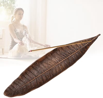Dailygoods- Wierookhouder Retro - Wierookstokjeshouder - Asvanger - Geschikt voor Meditatie/Yoga - Ontspanning - Gatgrootte 3 mm - Wierookbrander
