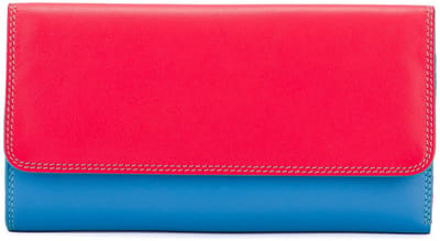 Mywalit Tri-fold Zip Wallet Leren Portemonnee 17 cm - Dames - Horizontaal - lipstick