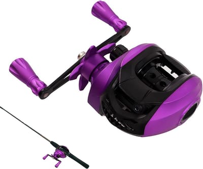 Werpmolen Visserij - Baitcaster Molen - Zoetwatervisserij - Terugslagvrij Ontwerp - 14 x 11.8 x 7.3cm