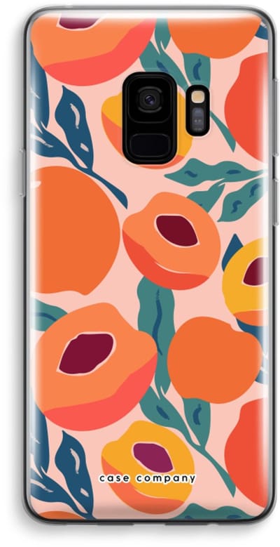 Case Company® - Hoesje geschikt voor Samsung Galaxy S9 hoesje - Perzik - Soft Cover Telefoonhoesje - Bescherming aan alle Kanten en Schermrand
