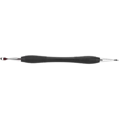 DIY Handgemaakte Druk Wisser Handmatige Krassende Vormgevende Leder Ambacht Gereedschap(Ondiepe lepel) shallow spoon black