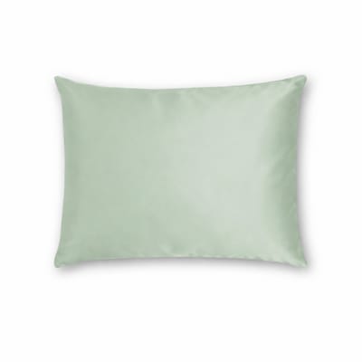Zijden Kussensloop Soft Sage - 22MM - Silk Heaven - 45x65cm (voor o.a. traagschuim kussens 60x40cm) / Ritssluiting