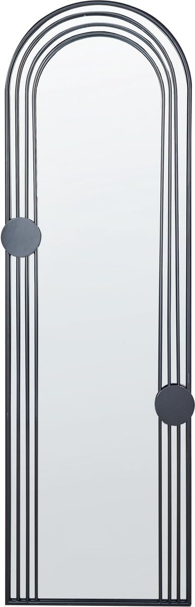 TROUY - Wandspiegel - Zwart- 45 x 146 cm - Metaal