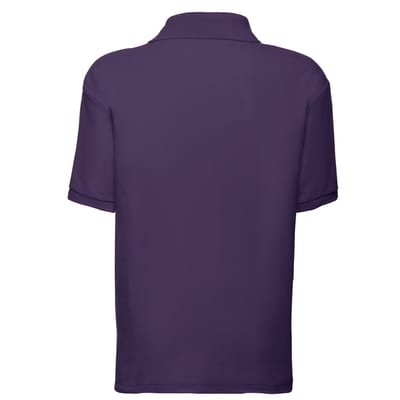 Fruit of the Loom Kinder/Kinder 65/35 Effen Piqué Poloshirt (Paars)