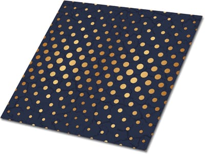 Tulup PVC Tegels - Gouden Punten Vinyl Tegels - 30 cm x 30 cm - Maritiem Zelfklevende Vinyl Tegels - Verpakking van 9 stuks - Wand PVC Tegels - Geometrisch Plaktegels - Vinyl Wandtegels - Plaktegels keuken en Badkamer