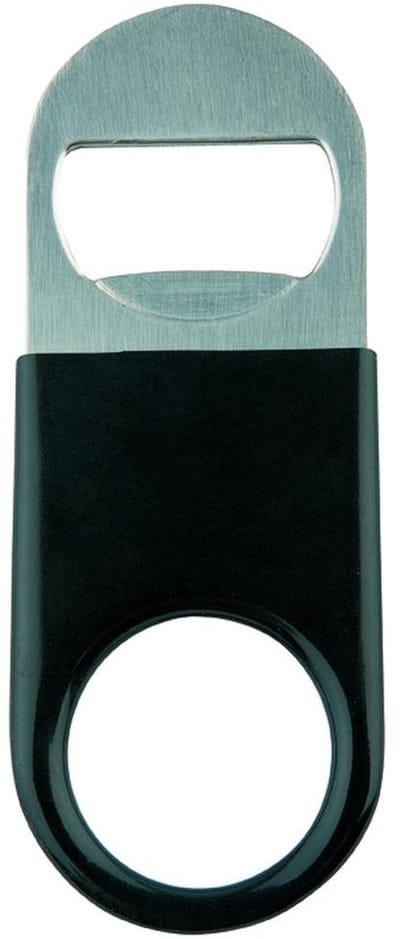 Roestvrijstalen fopsneller met rubberen grip 11 x 4 cm