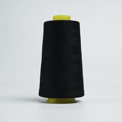 Naaigaren Polyester - Naaimachine Garen - Klusjes Thuis - Goede Treksterkte - 3000 Meter - Zwart