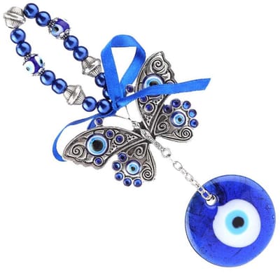 Dailygoods- Hanger Boze Oog - Wanddecoratie - Talisman - Amulet - Geluk - Handgemaakt
