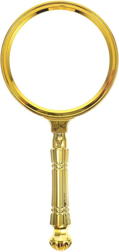 Vergrootglas Handloep Goud Kleur met Licht voor Lezen, Sieraden en Hobby's