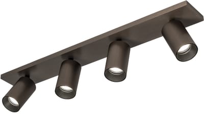 Lumidora Opbouwspot 75566 - DANI - 4 Lichts - GU10 - Bruin-brons - Bruin - Metaal - Badkamerlamp - IP21