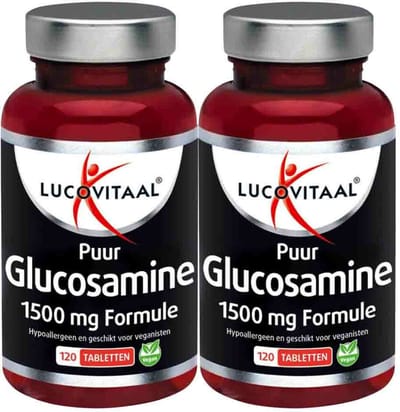 Lucovitaal Glucosamine Puur 1500 mg formule - 2 x 120 tabletten - Voordeelverpakking