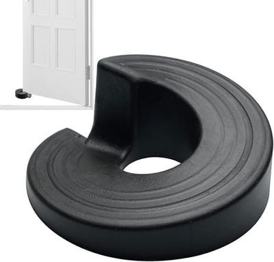 Deurstopper - Deurwig Beschermer - Vloer Beschermen - Krasbestendige ABS - 10 x 10 x 4 cm - Neutrale tint