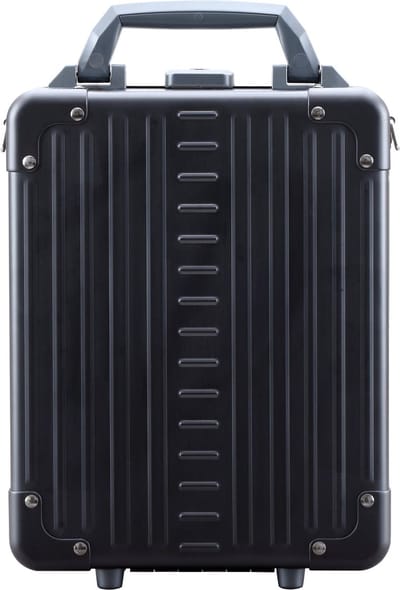 Aleon Aluminium Verticale aktetas 24 cm laptop compartiment - 35cm (14 duim) - onyx