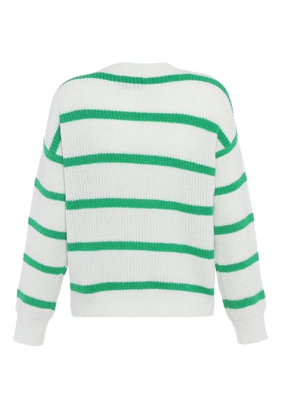 Faina Jumper Dames Gebroken wit groen