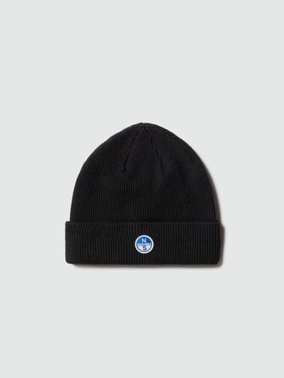 North Sails Muts Micro-rib breisel met logopatch
