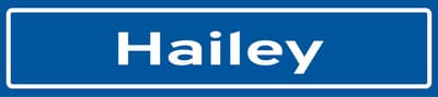 Fotofabriek Straatnaambord Hailey | Straatnaambord met naam | Cadeau Hailey