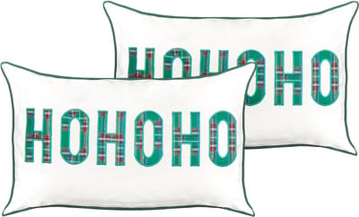 JOYCANDY - Sierkussen set van 2 - Wit - 30 x 50 cm - Katoen