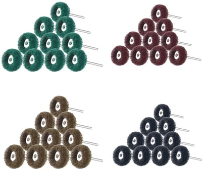 Virtubuy - Grinding polishing wheels - Polijstschijven - Hoogwaardige kwaliteit - 2.5 cm - Schuurwielen - Geschikt voor metaalbewerking - 80 stuks