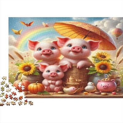 Puzzel 1000 Stukjes - Volwassen Puzzel Kinderspel - Ontspannen Vrije Tijd - Gerecycled Papier - 52 x 38 cm - Kleurrijk