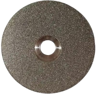 Dubbelzijdige Diamantschijf - Polijstschijf Slijpschijf - Edelstenen Snijden - Precisie Afwerking - 100 mm - Zilverkleurig