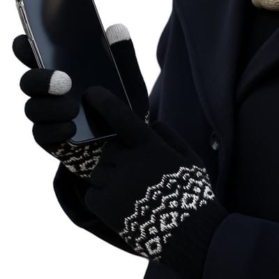 Touchscreen Winter Handschoenen I Wanten I Touch Tip Gloves I Uniseks I One Size I Zwart
