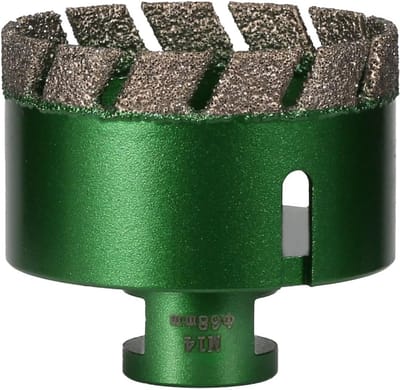 Diamantboorkroon - Gatenzaag Tegelboor - Precisie Boren - Vacuüm Gesoldeerd - 68 mm - Groen