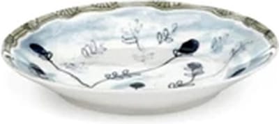 Serax Marni Midnight Flowers Mirtillo Tea diep bord D18cm H2.9cm blauw