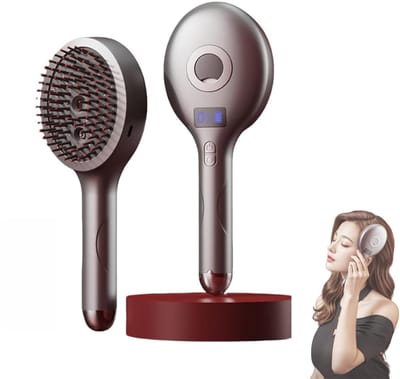 VHV - Haarborstel - Anti-klit borstel - Ontwarborstel - Met spray functie - Fijne nevel - Voor nat en droog haar - Voor krullen - Dames - Grijs