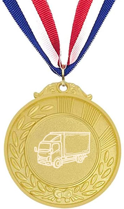 Akyol - vrachtwagen medaille goudkleuring - Vrachtwagen chauffeur - de echte vrachtwagenchauffeur - chauffeur - vrachtwagenchauffeur