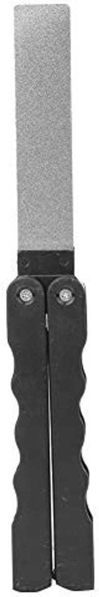 Dailygoods- Messenslijper Opvouwbaar - Dubbelzijdige Diamant Slijpsteen - Multifunctioneel Gereedschap - Voor Keuken en Outdoor - Ruwe/Fijne Slijpkorrel - Gloednieuw - Slijper