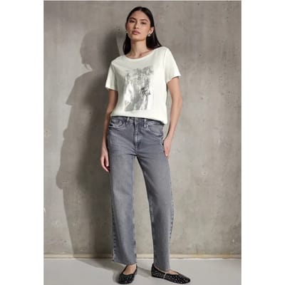 Shirt met foliedruk