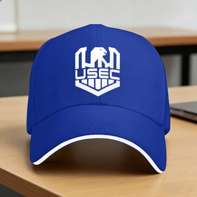 Escape From Tarkov Usec Petit Logo Blanc Casquette de Baseball Décontractée Chapeau Trucker de Sport d'Extérieur Casquettes de Baseball Classiques pour Femme Homme One Size