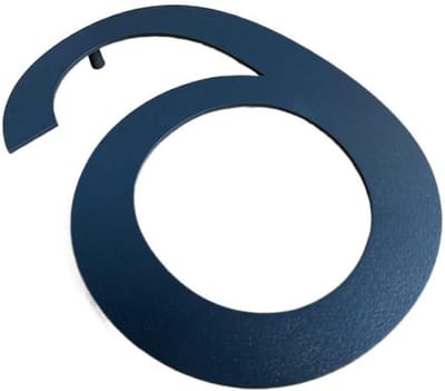 Huisnummer Metaal - Straatnaambord Deur - Adres Aanduiding - Waterdicht Roestvrij - 20 cm - Zwart