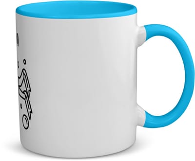 Akyol - duiken met eigen naam koffiemok - theemok - blauw - Zwemmen - duiker - sport - 350 ML inhoud
