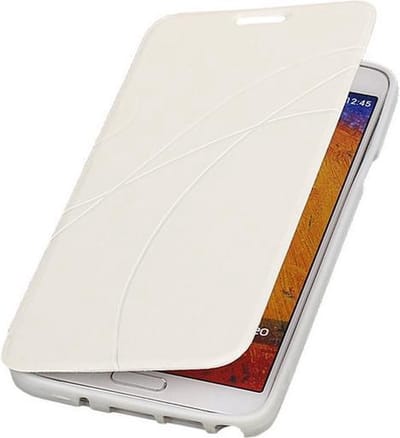 Bestcases Wit TPU Booktype Motief Hoesje Samsung Galaxy Note 3 Neo