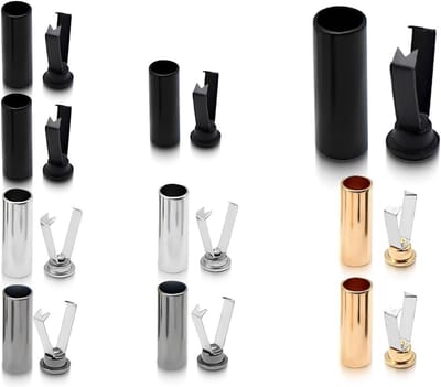 10 Paar Knoopsluiting voor Veters, Metalen Koordstopper Accessoires voor DIY, Drie Kleuren, 6mm Diameter