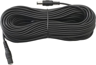 Verlengkabel 2,1 mm x 5,5 mm voor 12V - 15 meter DC Kabel voor CCTV