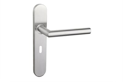 Lavuzo deurkruk Mantua RVS met afgerond schild | Per set | Deurklink met schild