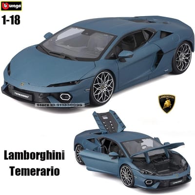 Bburago 1:18 Lamborghini Temerario Legering Voertuig Auto Model Speelgoed Collectie Cadeau Meerdere Stijlen Om Uit Te Kiezen gray