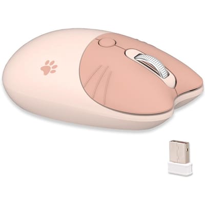 Mofii M3 2.4G draadloze muis Ergonomische kantoormuizen 3-versnellingen Verstelbare DPI Automatische slaapstand Lage ruis voor bruin