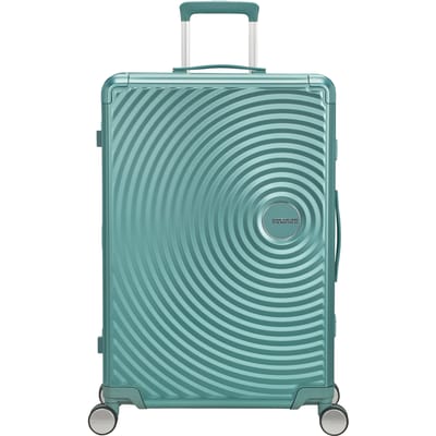 American Tourister Soundbox Alu Spinner 75 / 28 TSA Trolley Dusty Turquoise 77cm