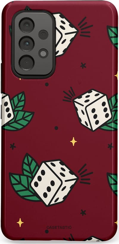 Casetastic Hoesje Geschikt voor Samsung A53 - Stijlvolle Beschermende Duo-layer Case - Casino zes